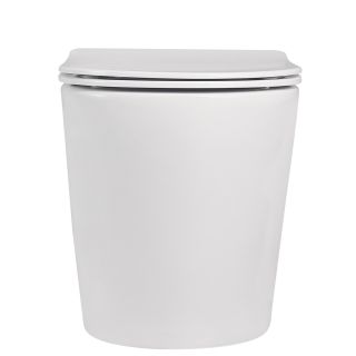 Приставной унитаз ABBER Bequem AC1113 безободковый белый